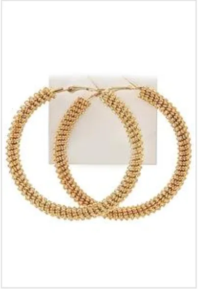 GOLD TONE FASHION EARRINGS