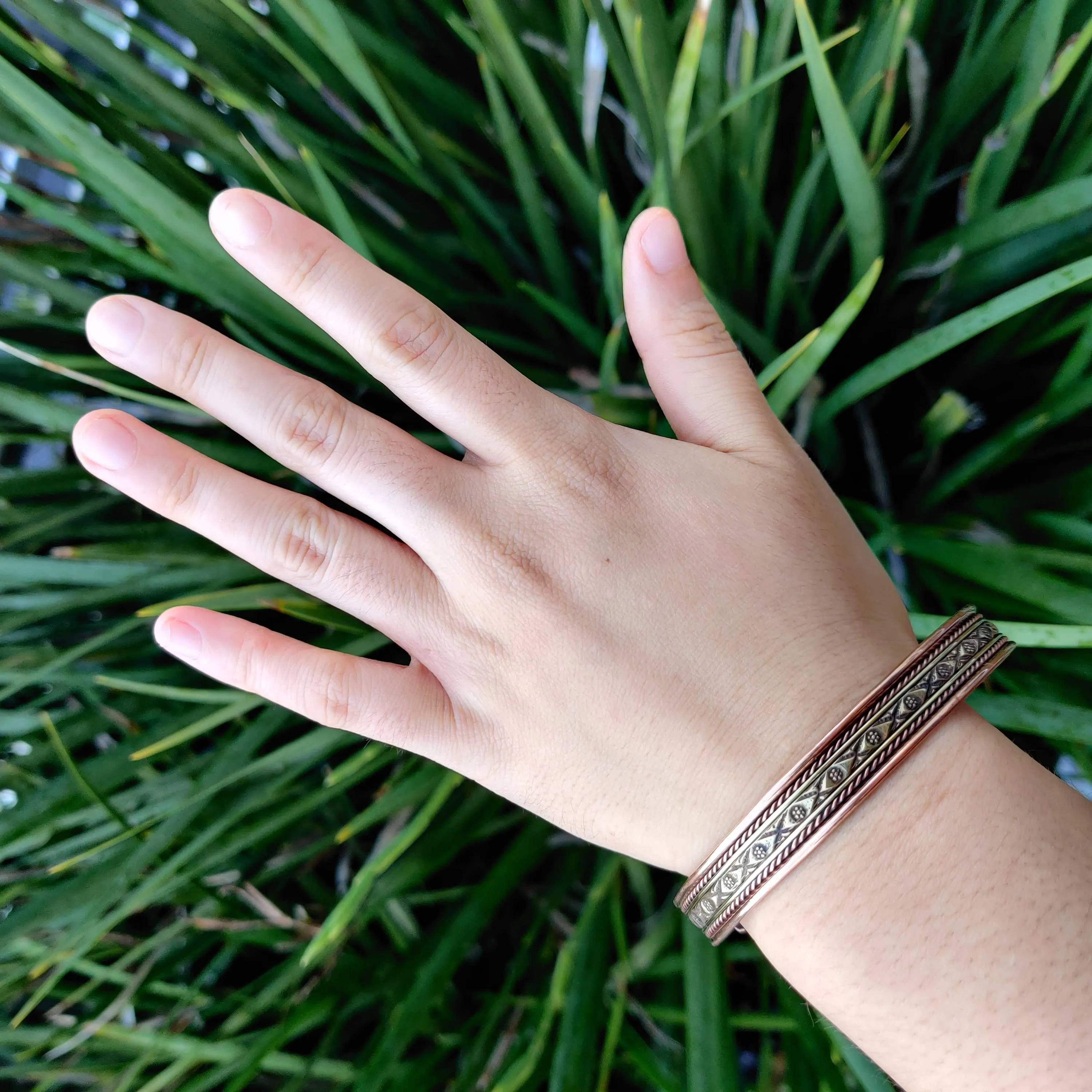 Golden Eye Copper Magnetic Bracelet