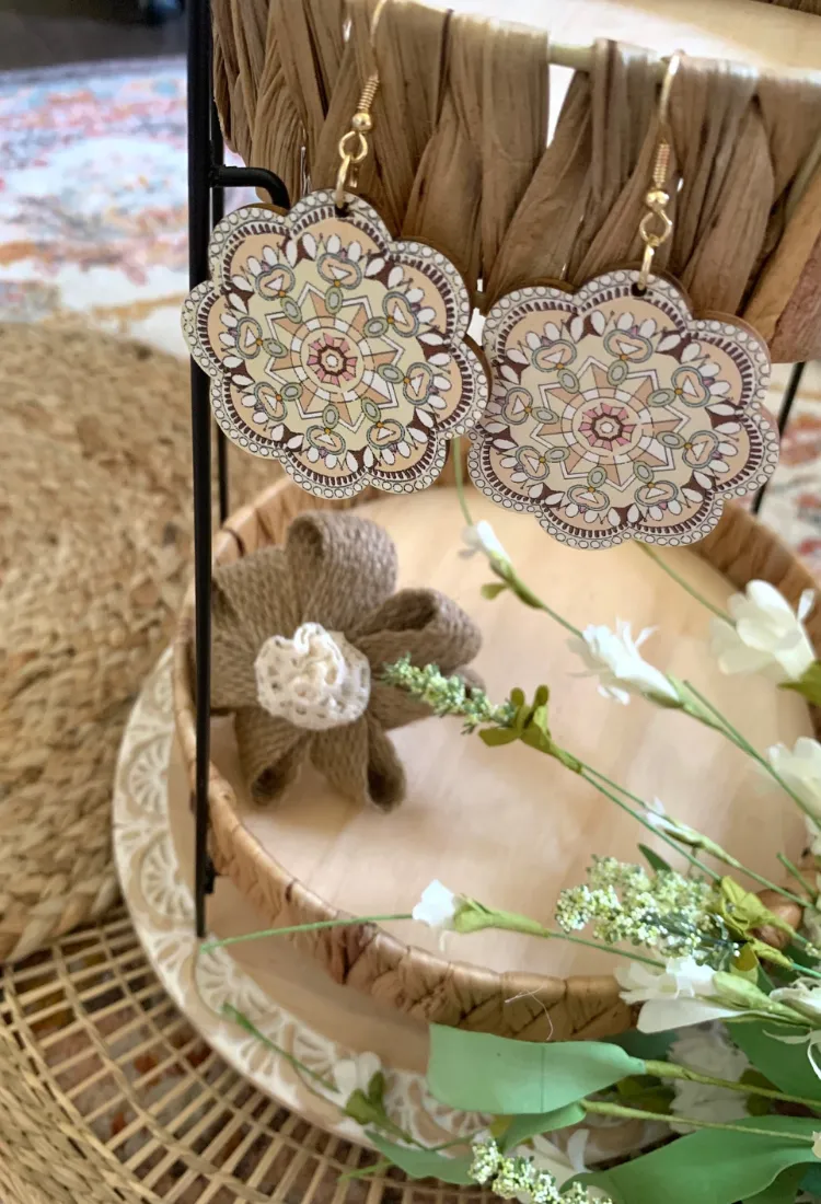 Graphic Boho Drop Earrings