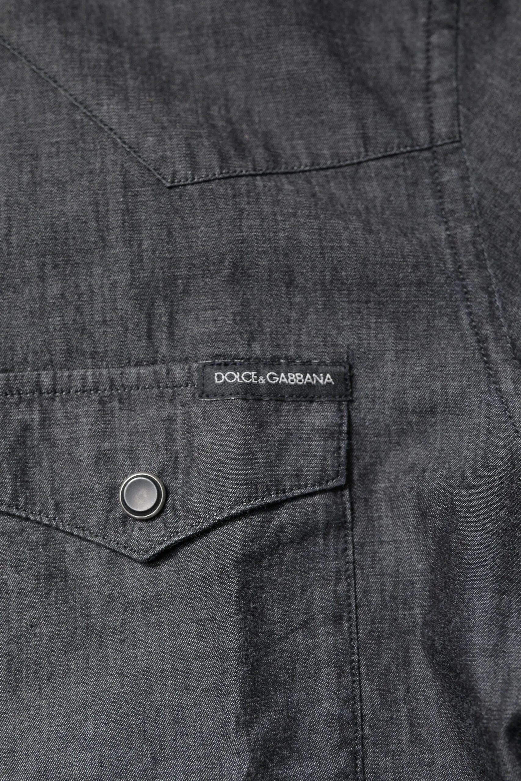 Gray Cotton Long Sleeves Casual Shirt