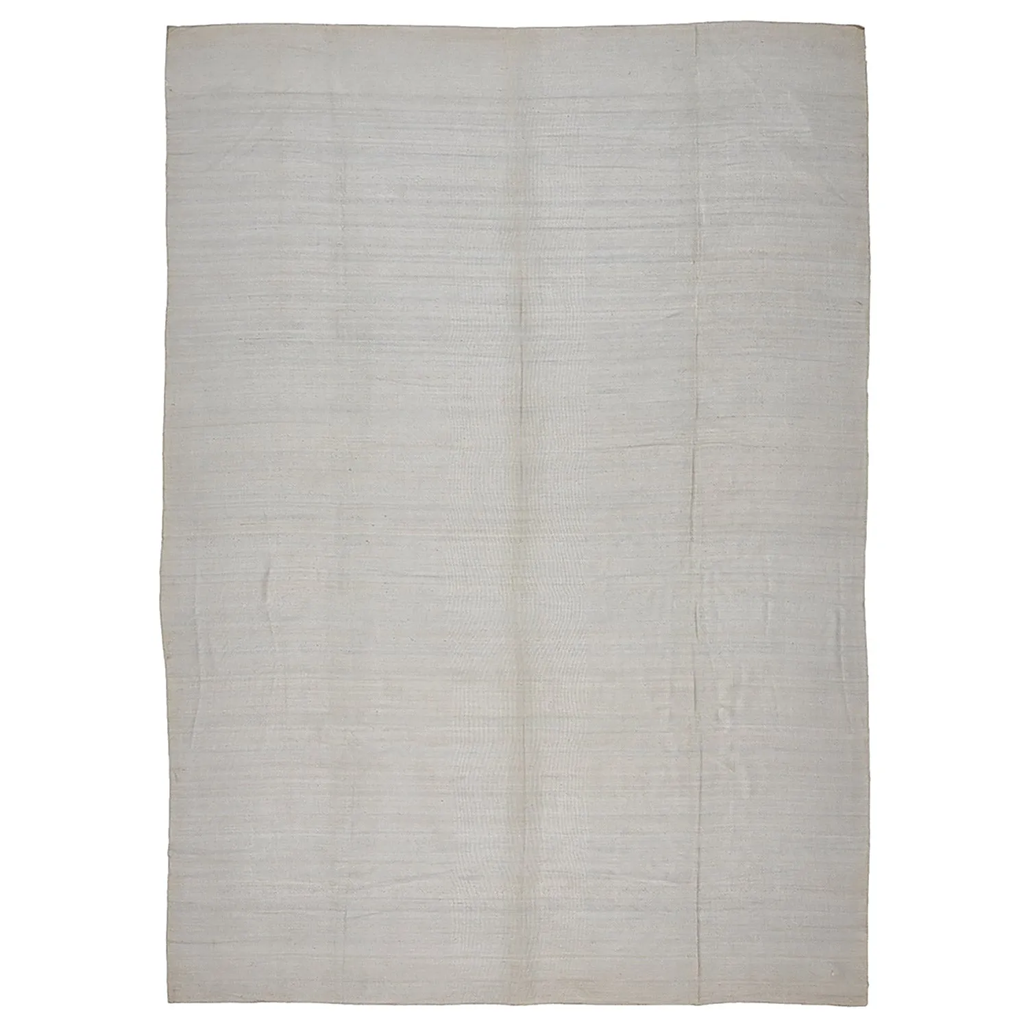 Grey Modern Silk Cotton Blend Rug - 10' x 14'