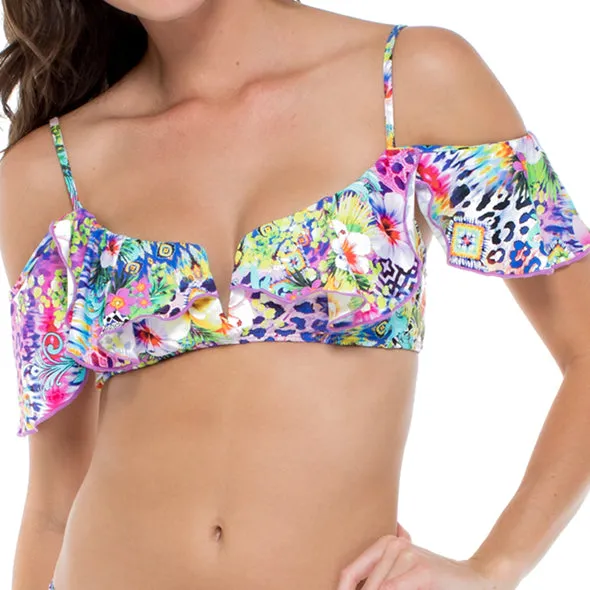 GUAJIRA SUPERSTAR - V Ruffle Top