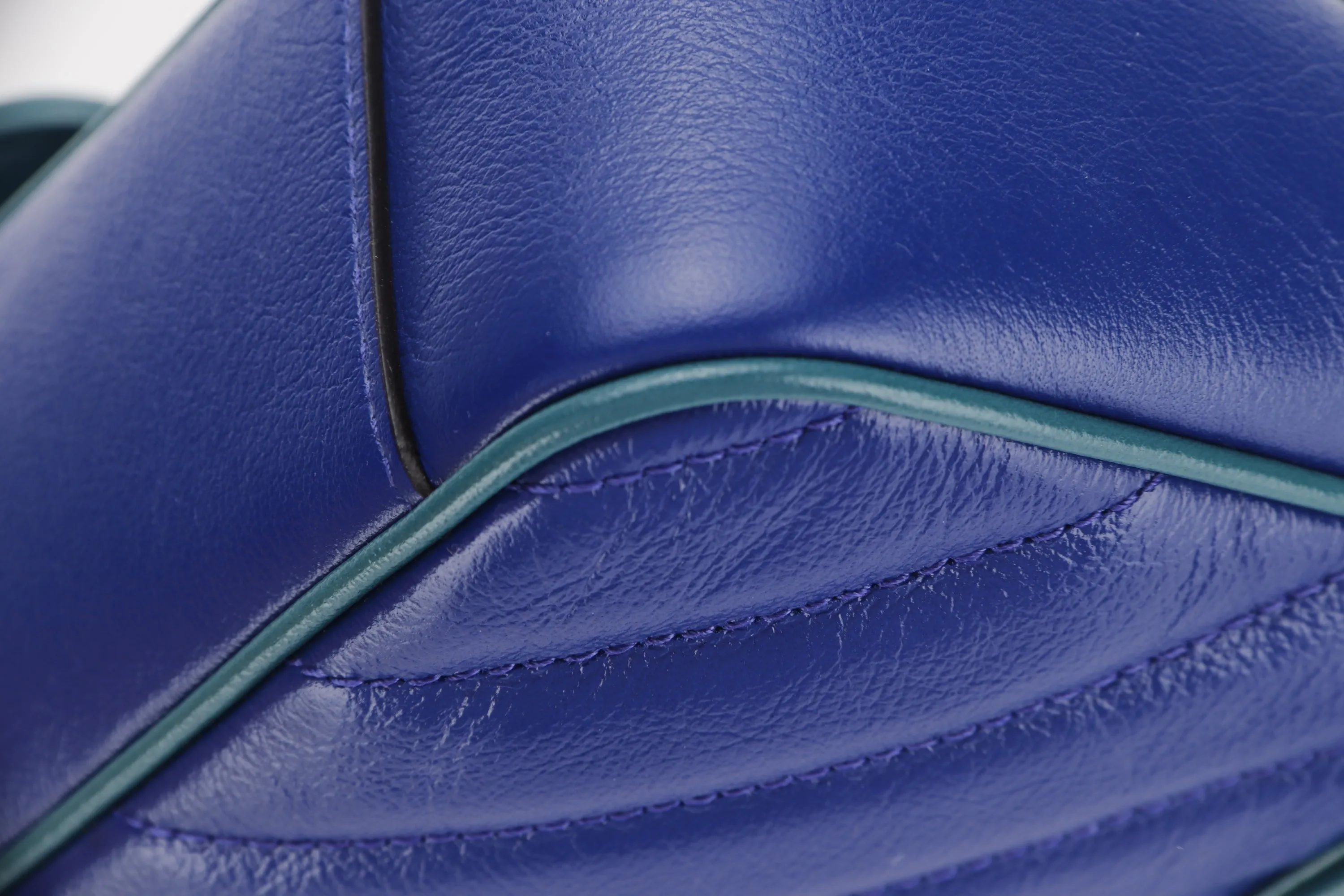 GUCCI 443497 520981 BLUE MARMONT GREEN TRIM GOLD HARDWARE, WITH DUST COVER