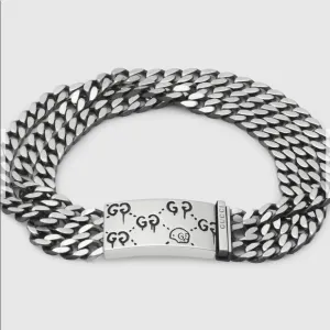 Gucci Ghost Chain Bracelet in Sterling Silver