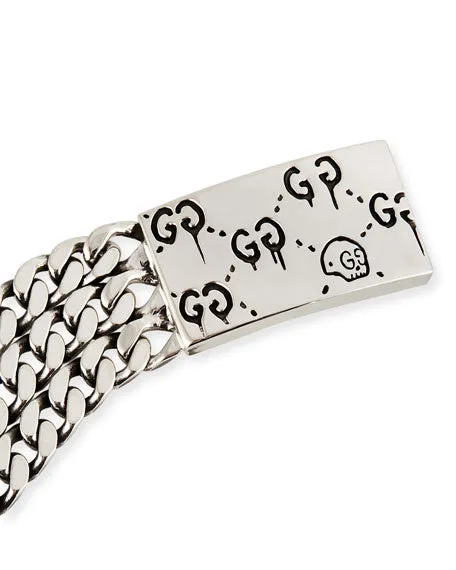 Gucci Ghost Chain Bracelet in Sterling Silver