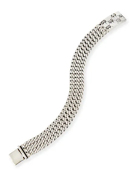 Gucci Ghost Chain Bracelet in Sterling Silver