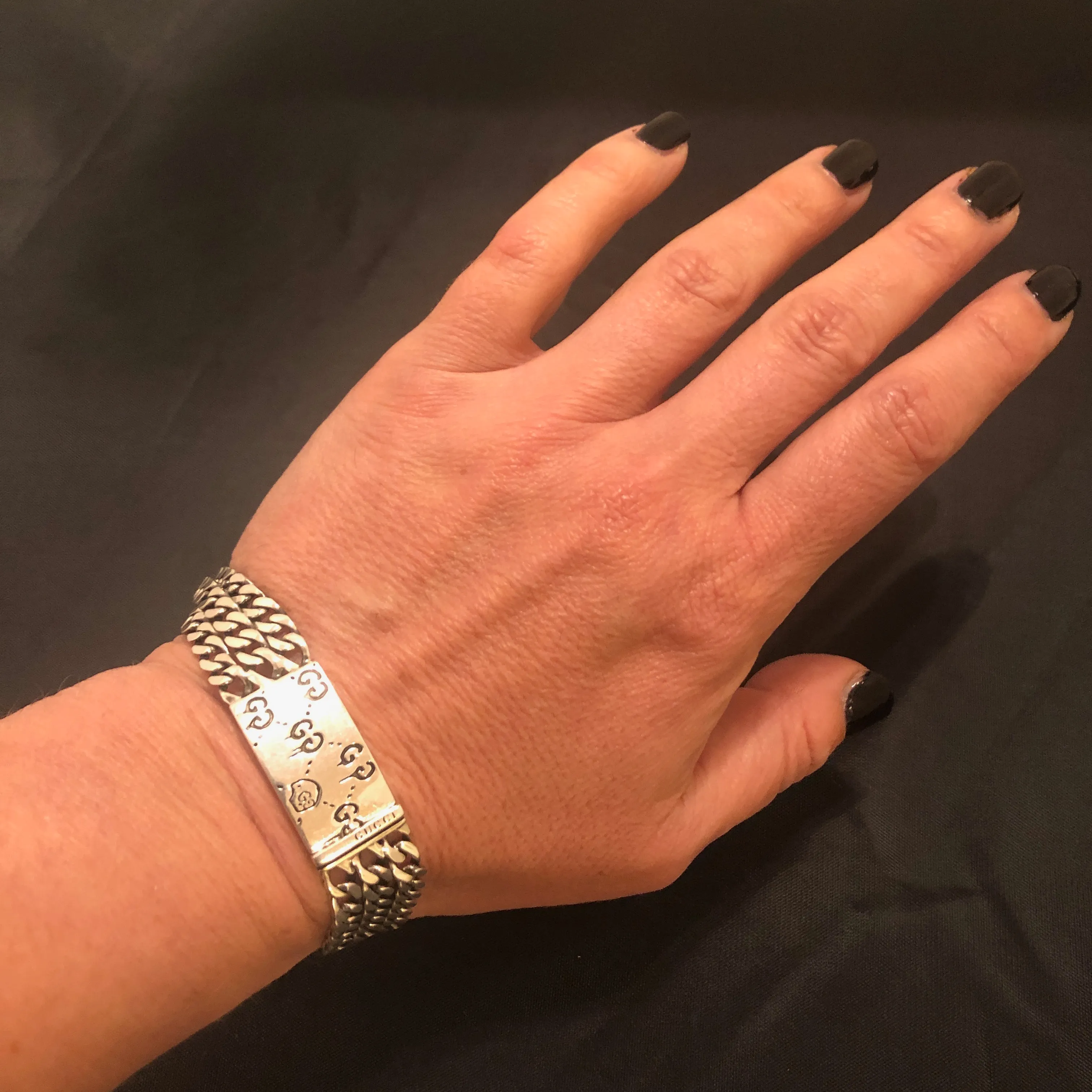 Gucci Ghost Chain Bracelet in Sterling Silver