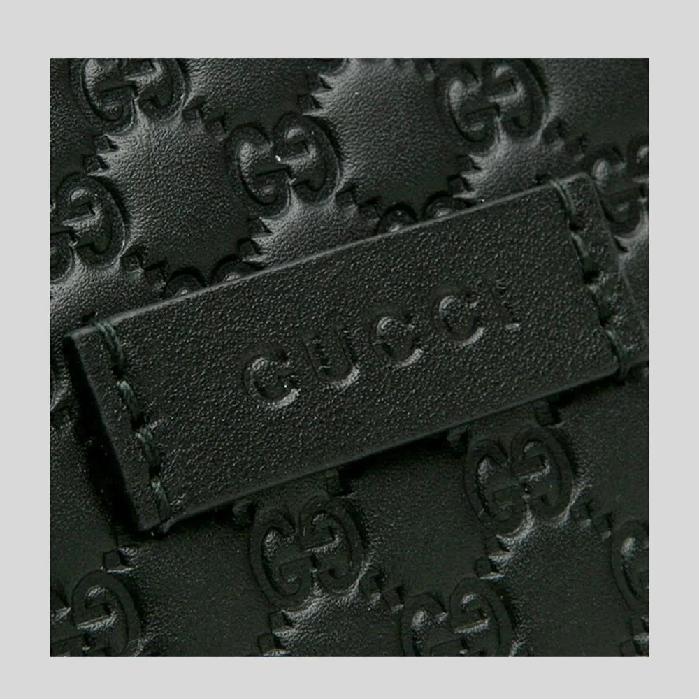 Gucci Micro GG Joy Medium Leather Tote Black RS-449647