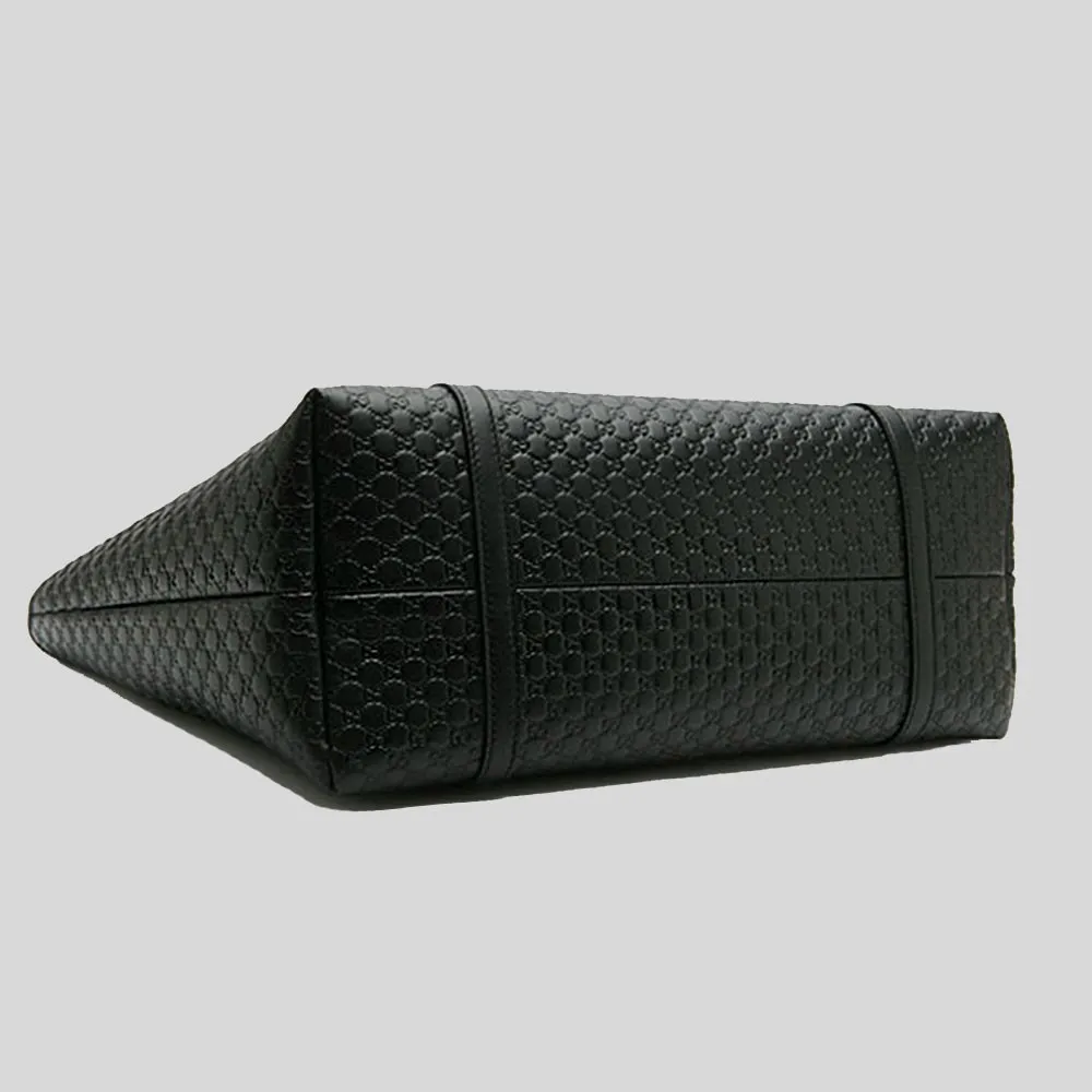 Gucci Micro GG Joy Medium Leather Tote Black RS-449647