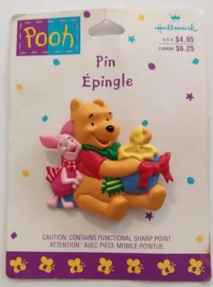 Hallmark Winnie the Pooh Piglet Holiday Pin