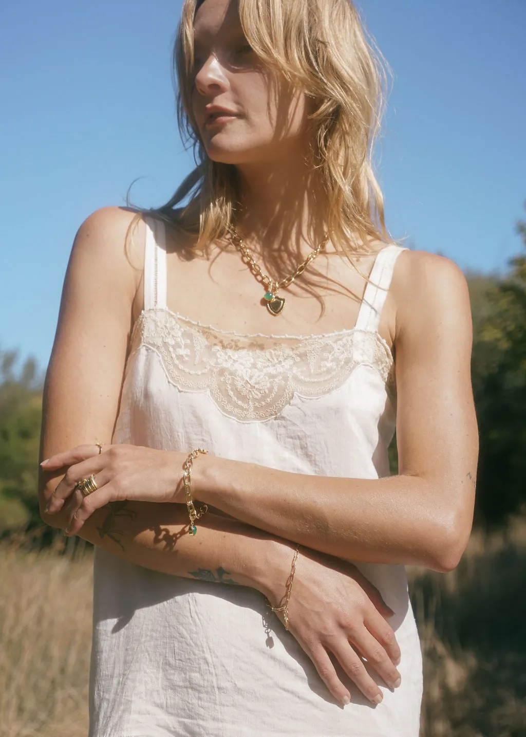 Hamsa Bracelet in Opal