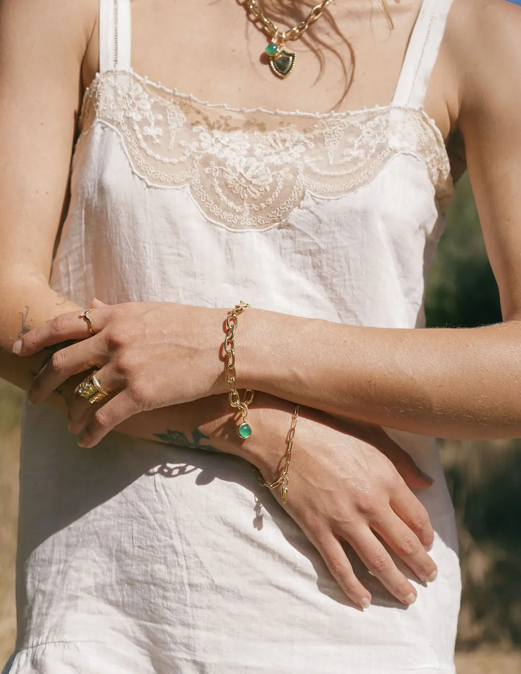 Hamsa Bracelet in Opal