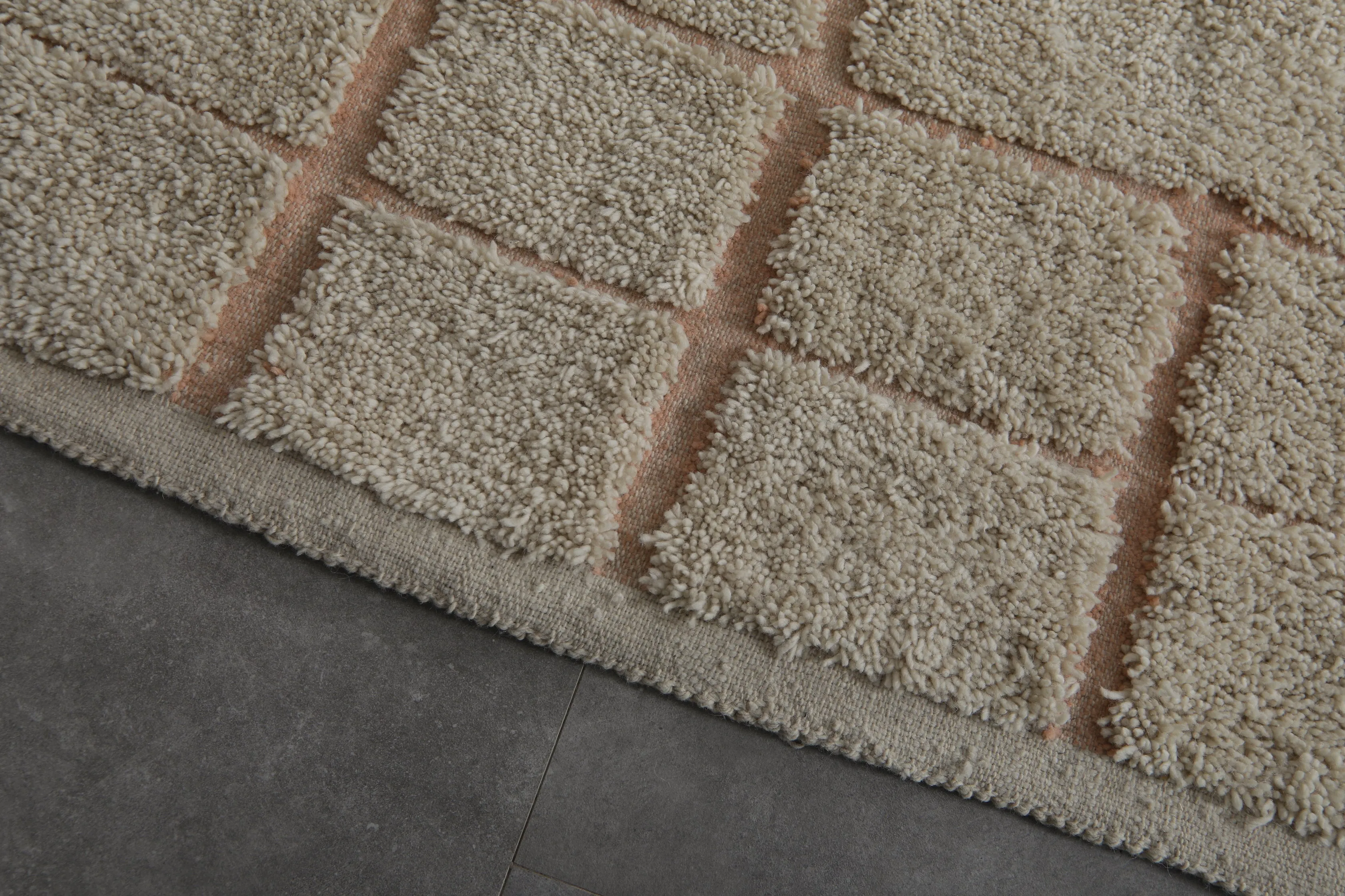 Handmade berber rug - Moroccan area rug - Beige Custom Rug