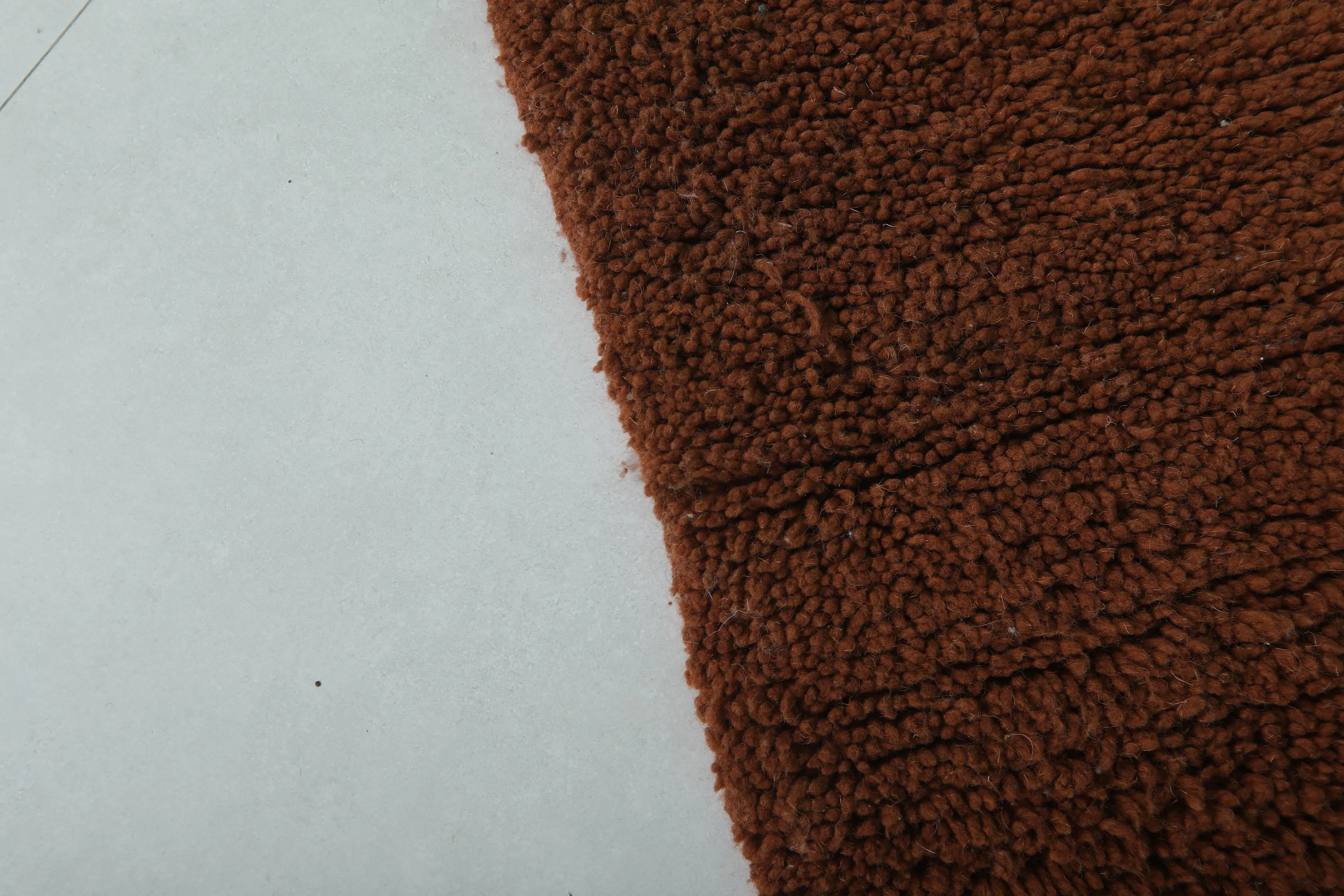 Handmade Moroccan Rug - 3.2 x 5.1 Feet | Rich Brown Wool