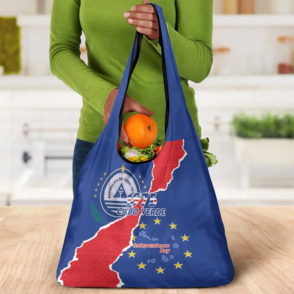 Happy Cabo Verde Grocery Bag 50th Anniversary of Independence LT15