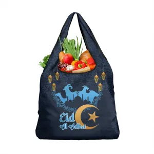 Happy Eid Al-Adha Grocery Bag Algeria Mubarak LT15