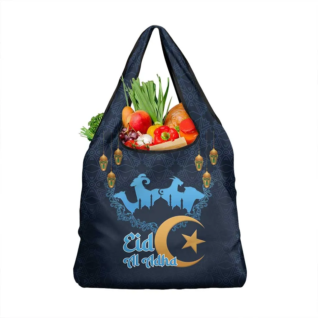 Happy Eid Al-Adha Grocery Bag Algeria Mubarak LT15