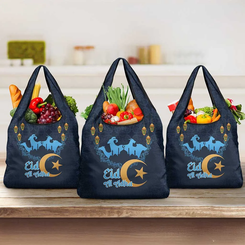 Happy Eid Al-Adha Grocery Bag Algeria Mubarak LT15