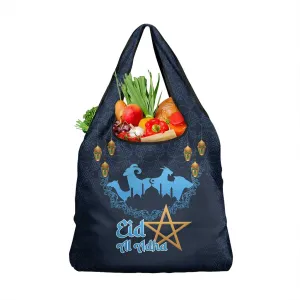 Happy Eid Al-Adha Grocery Bag Morocco Mubarak LT15