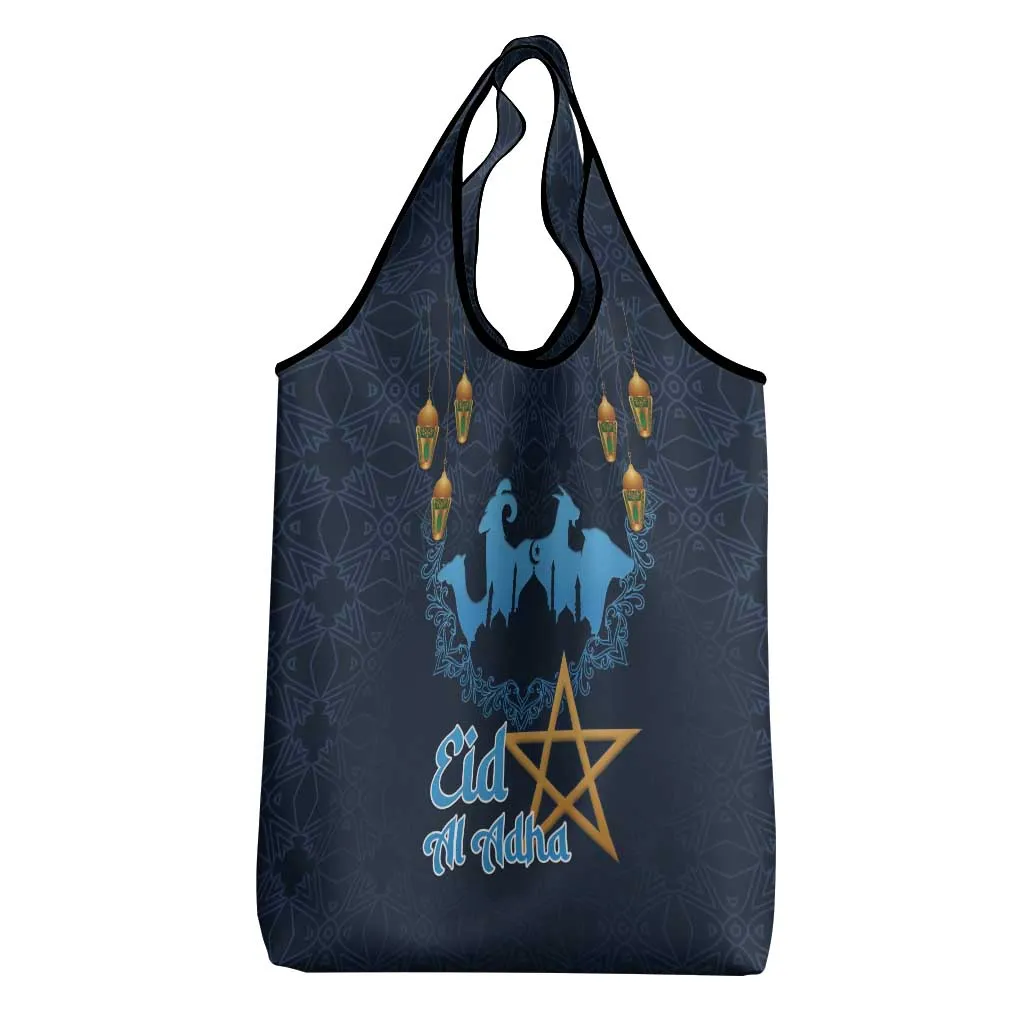 Happy Eid Al-Adha Grocery Bag Morocco Mubarak LT15