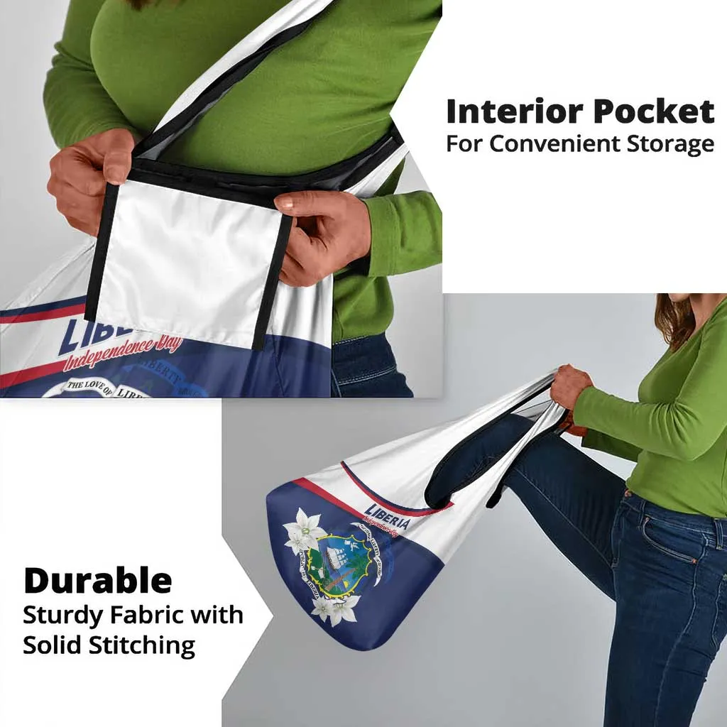 Happy Liberia Independence Day Grocery Bag LT15