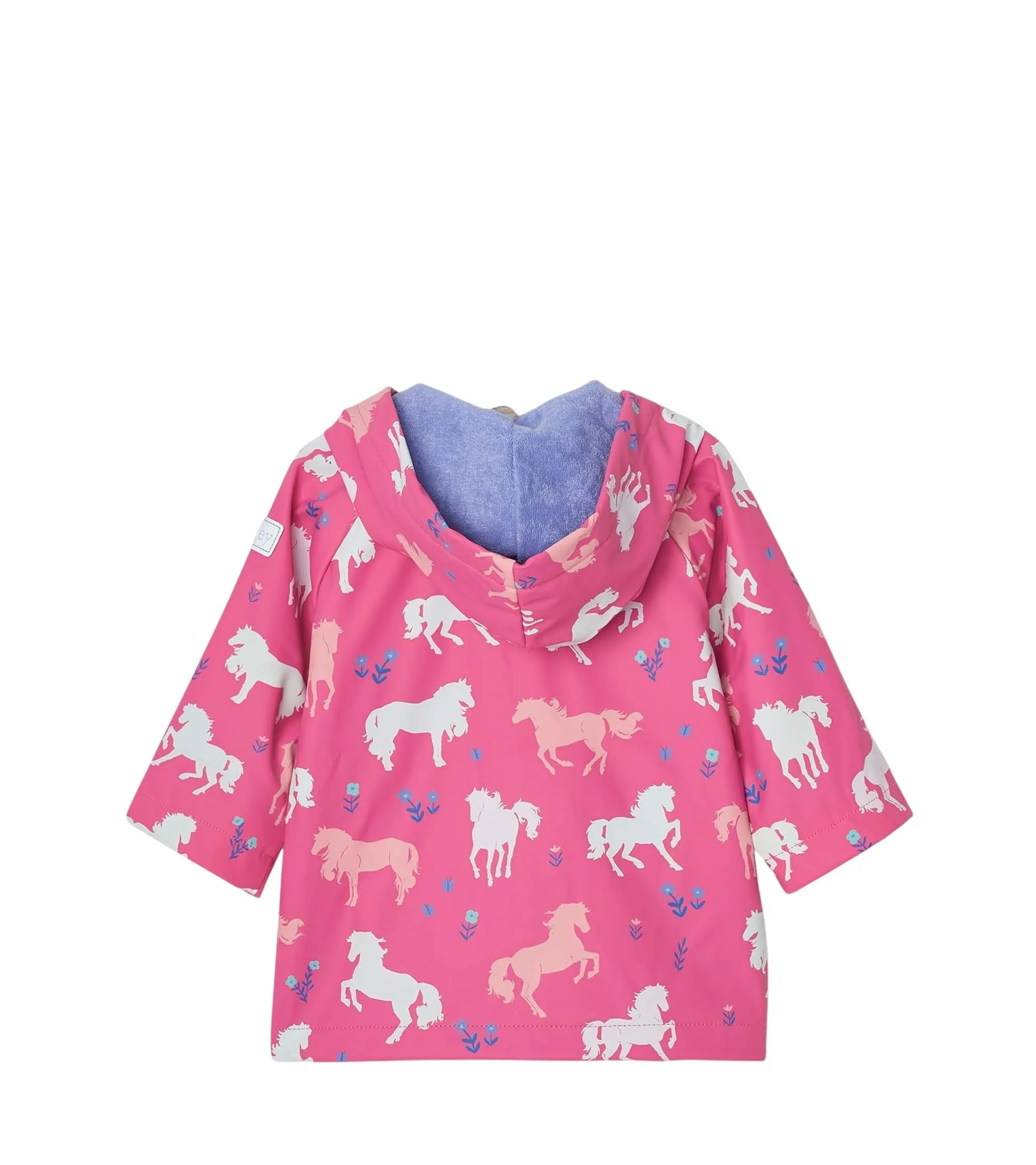 Hatley Colour Changing Baby Raincoat - Painted Pasture
