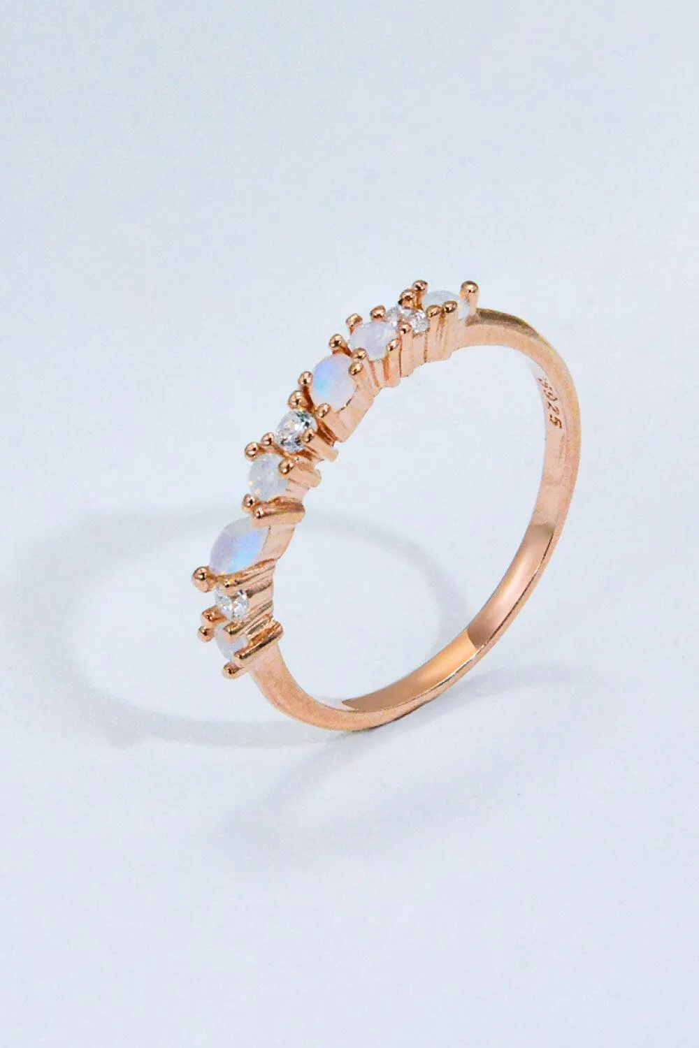 Hazel Blues® | Moonstone and Zircon Decor Ring