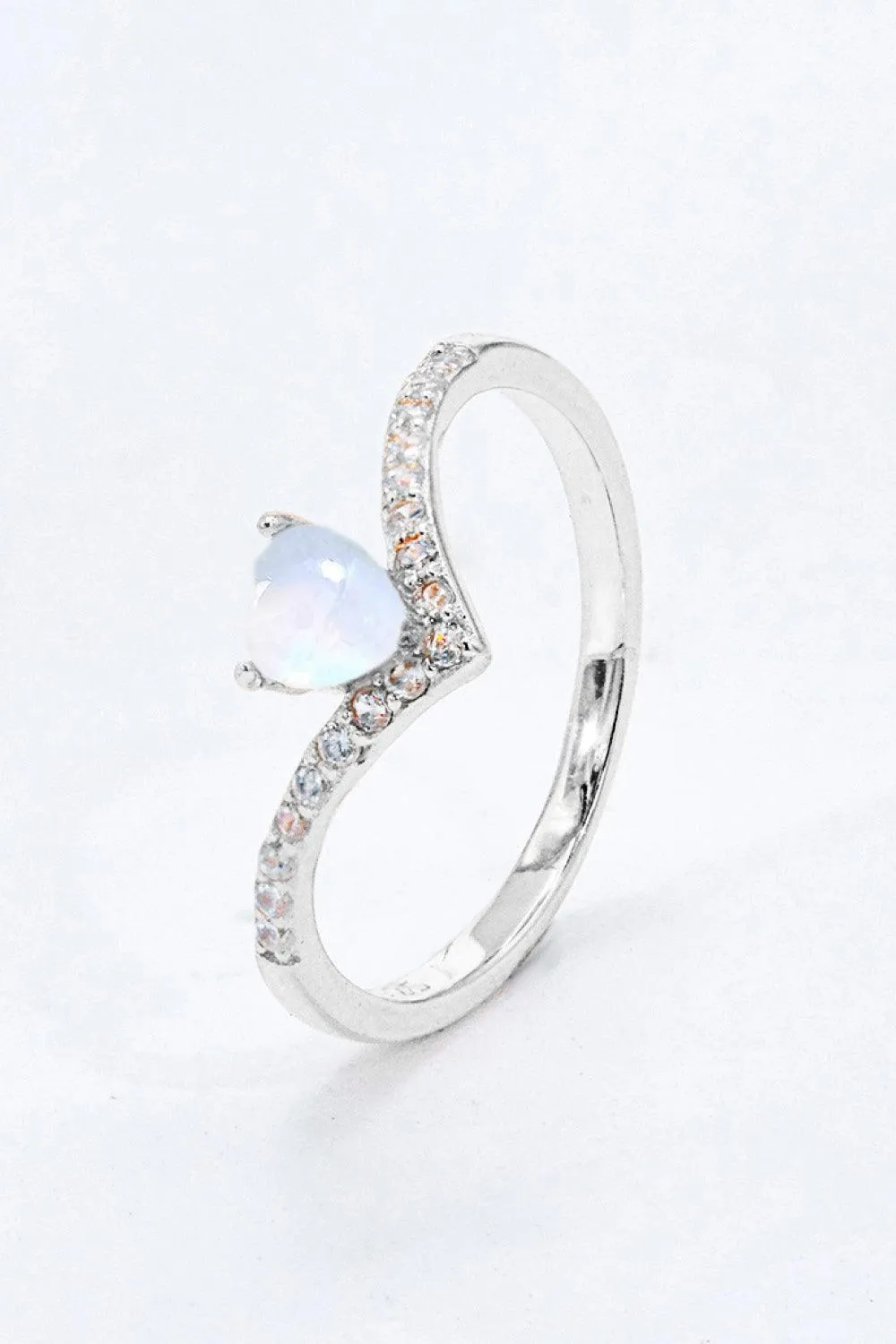 Hazel Blues® | Moonstone Heart-Shaped Ring