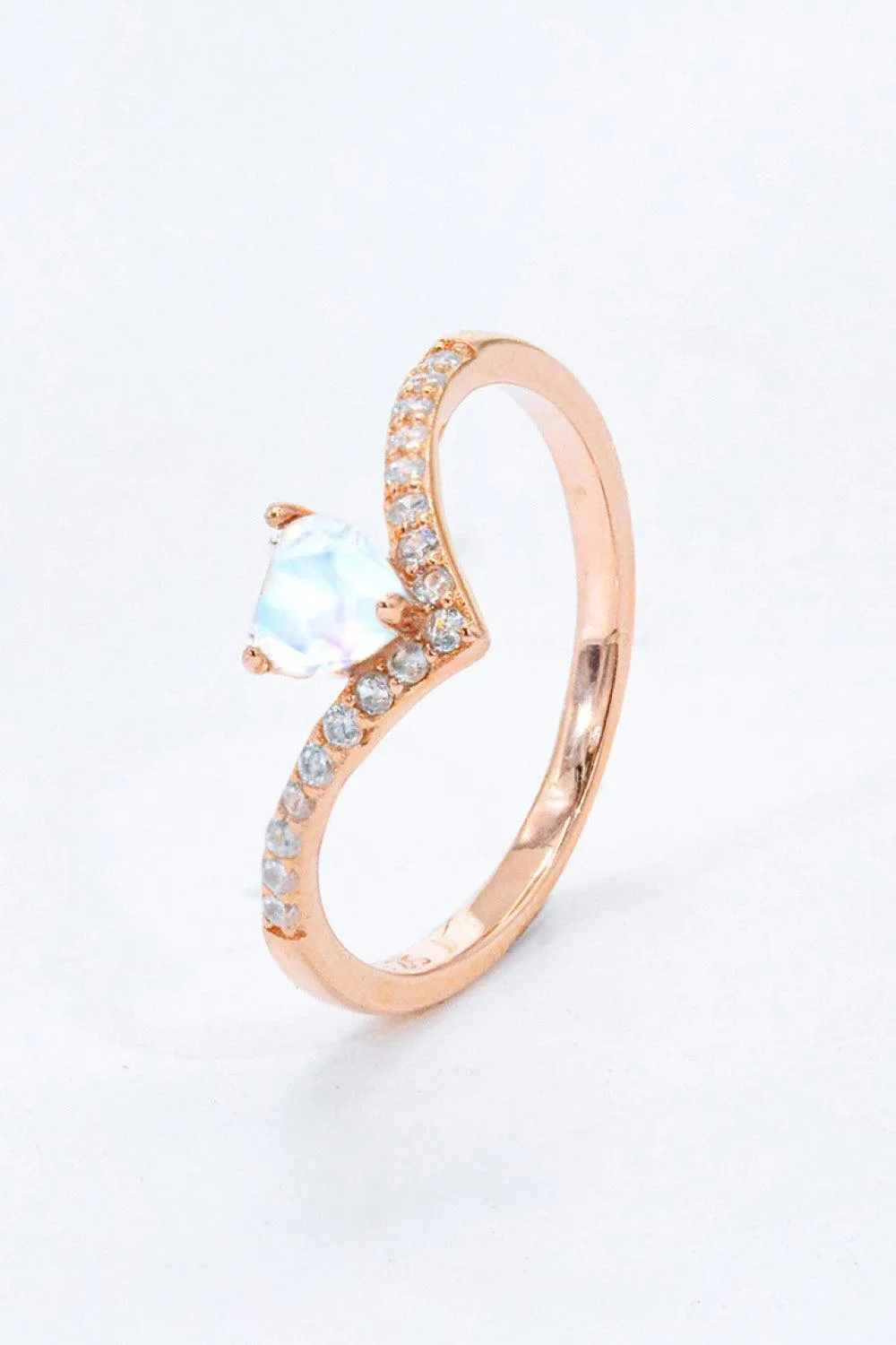 Hazel Blues® | Moonstone Heart-Shaped Ring