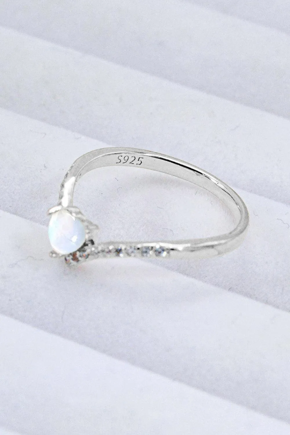 Hazel Blues® | Moonstone Heart-Shaped Ring