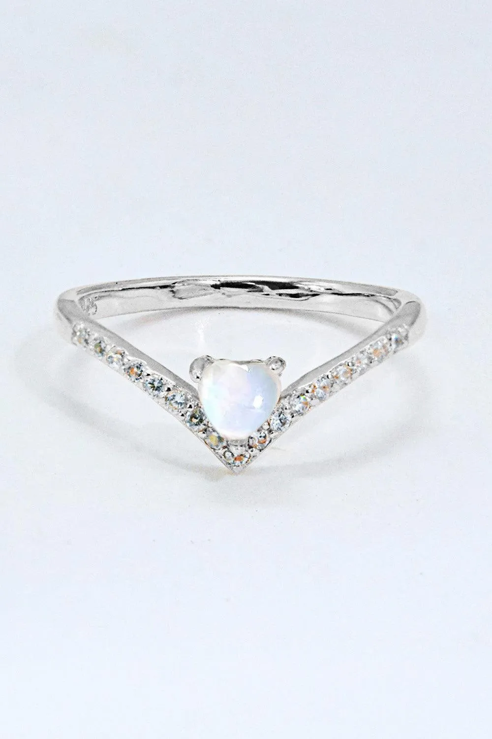 Hazel Blues® | Moonstone Heart-Shaped Ring