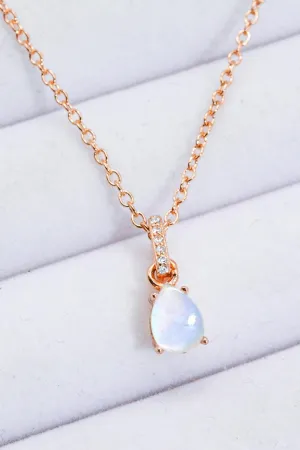 Hazel Blues® | Moonstone Teardrop Pendant Necklace