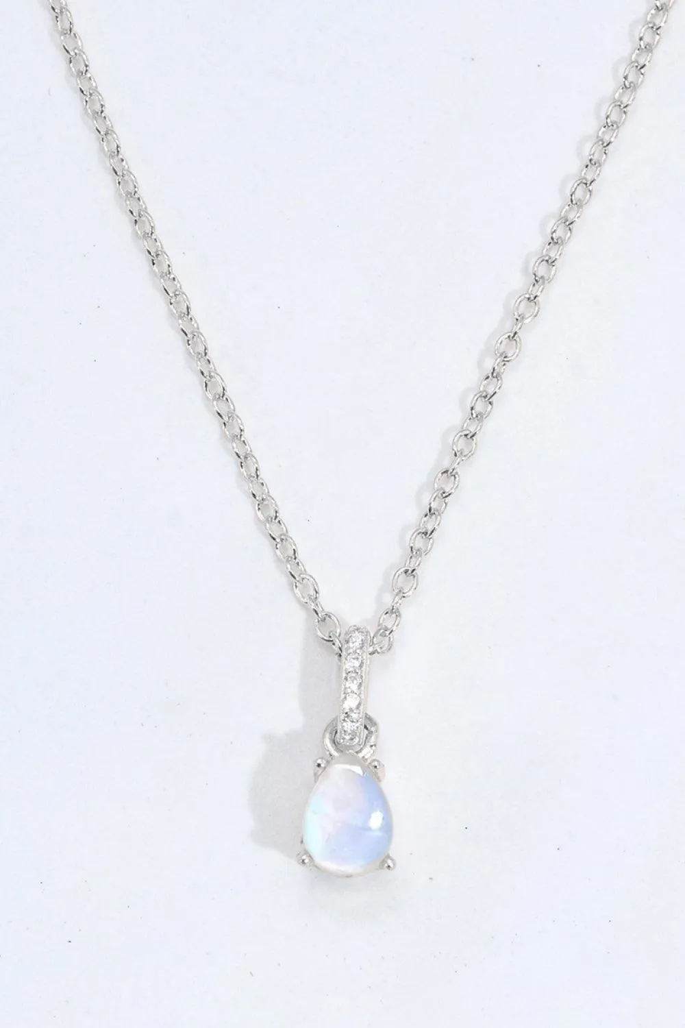 Hazel Blues® | Moonstone Teardrop Pendant Necklace