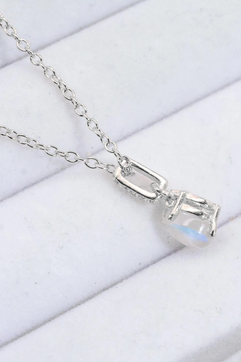 Hazel Blues® | Moonstone Teardrop Pendant Necklace