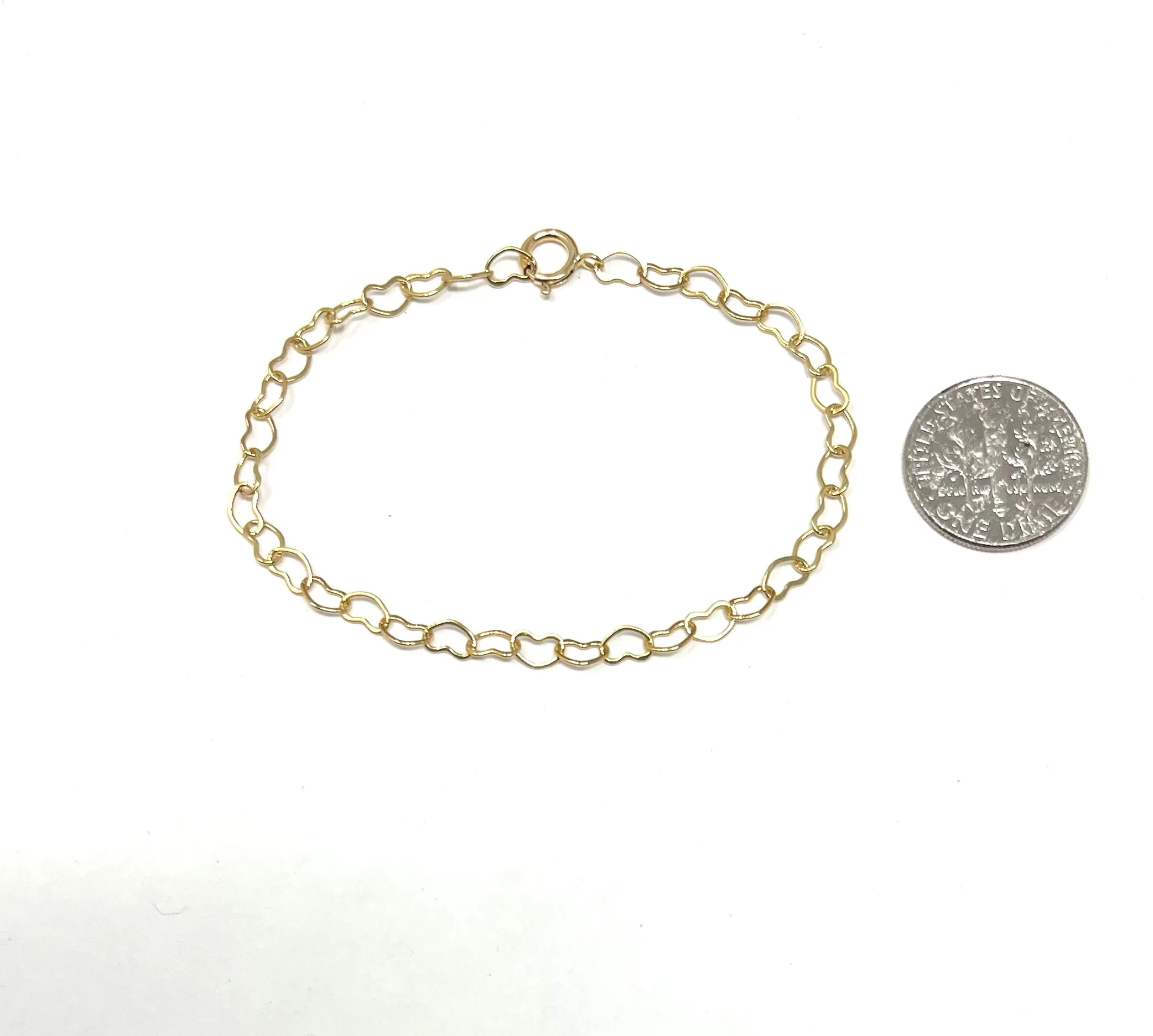 Heart Link Chain Bracelet