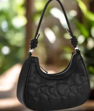 Heart Quilted Shoulder Bag