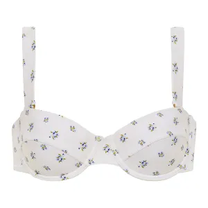 Heidi Floral Bustier Bikini Top