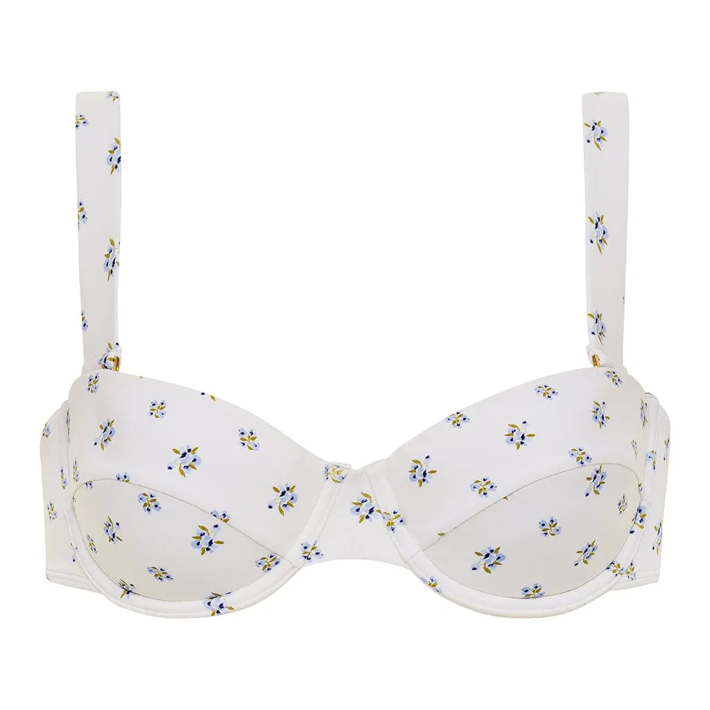 Heidi Floral Bustier Bikini Top