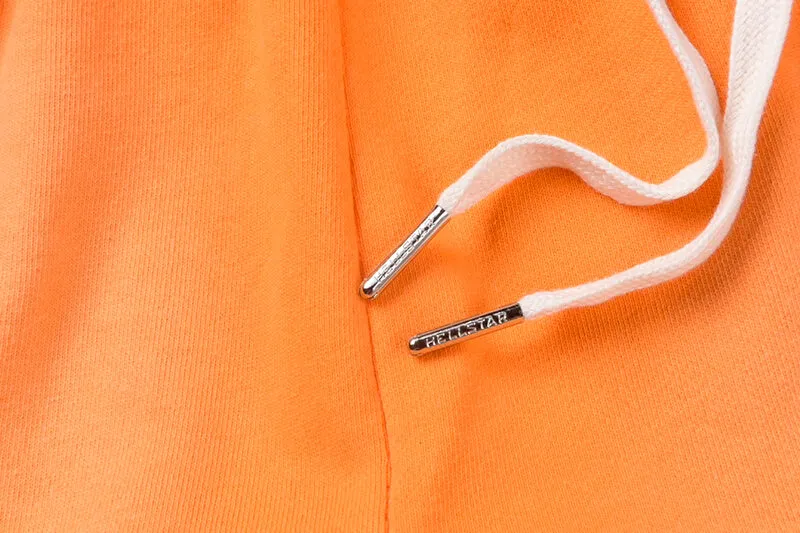 Hellstar Fire Orange Closed Elastic Bottom Pants
