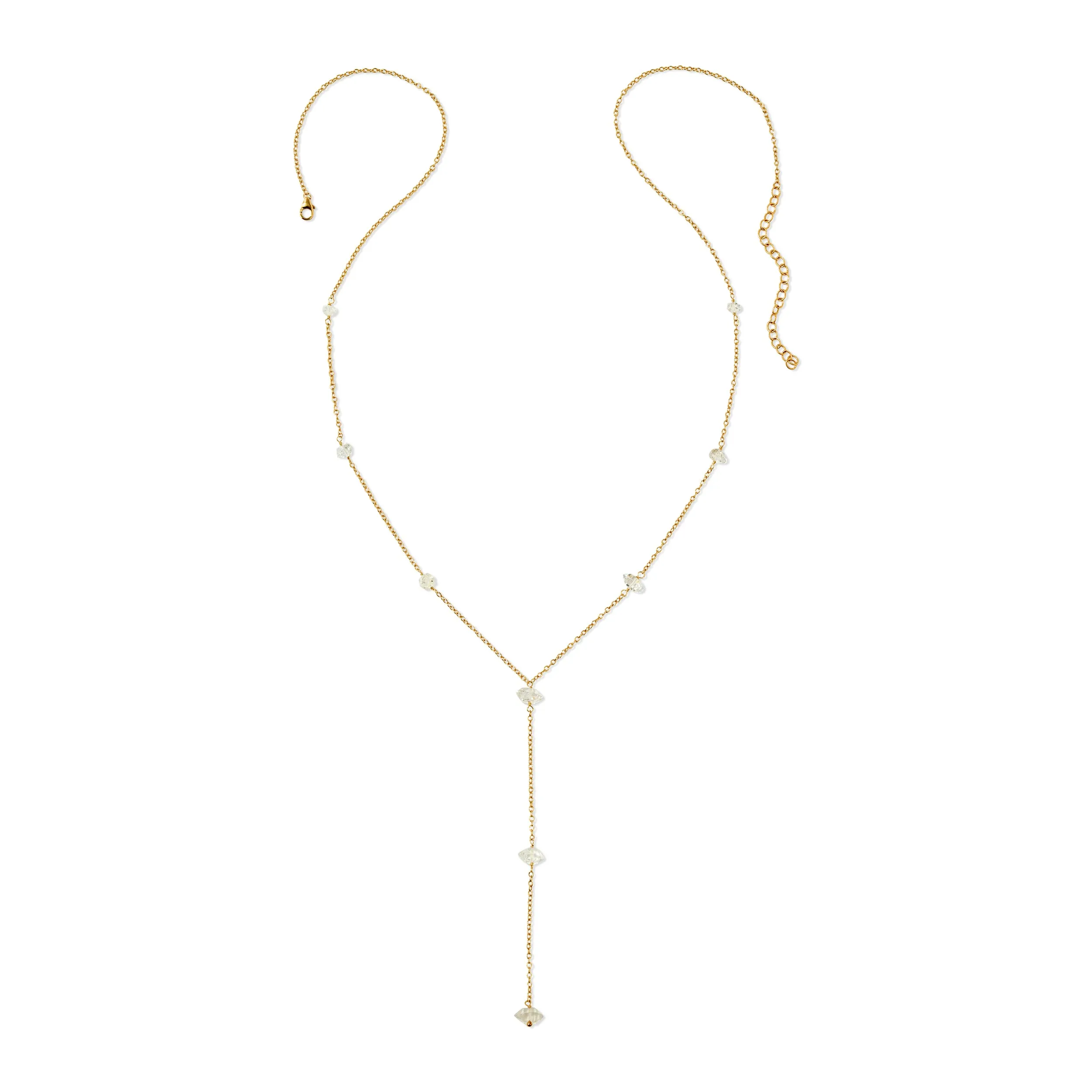 Herkimer Diamond Y Necklace