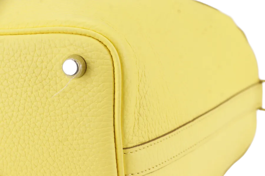 HERMES PICOTIN 18 STAMP B (YEAR 2023) LIME CLEMENCE LEATHER PALLADIUM HARDWARE WITH LOCK&KEYS , DUST COVER AND BOX