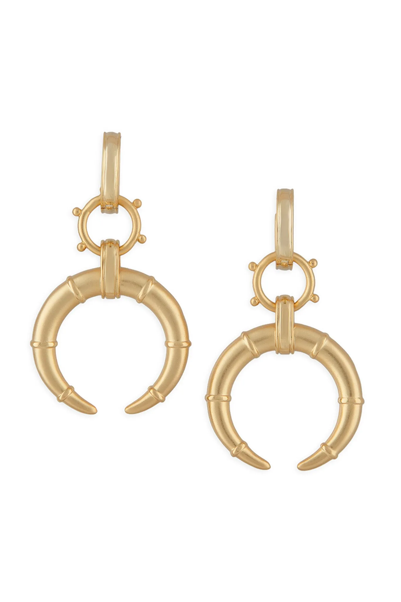 Hestia Horn Earrings, Gold