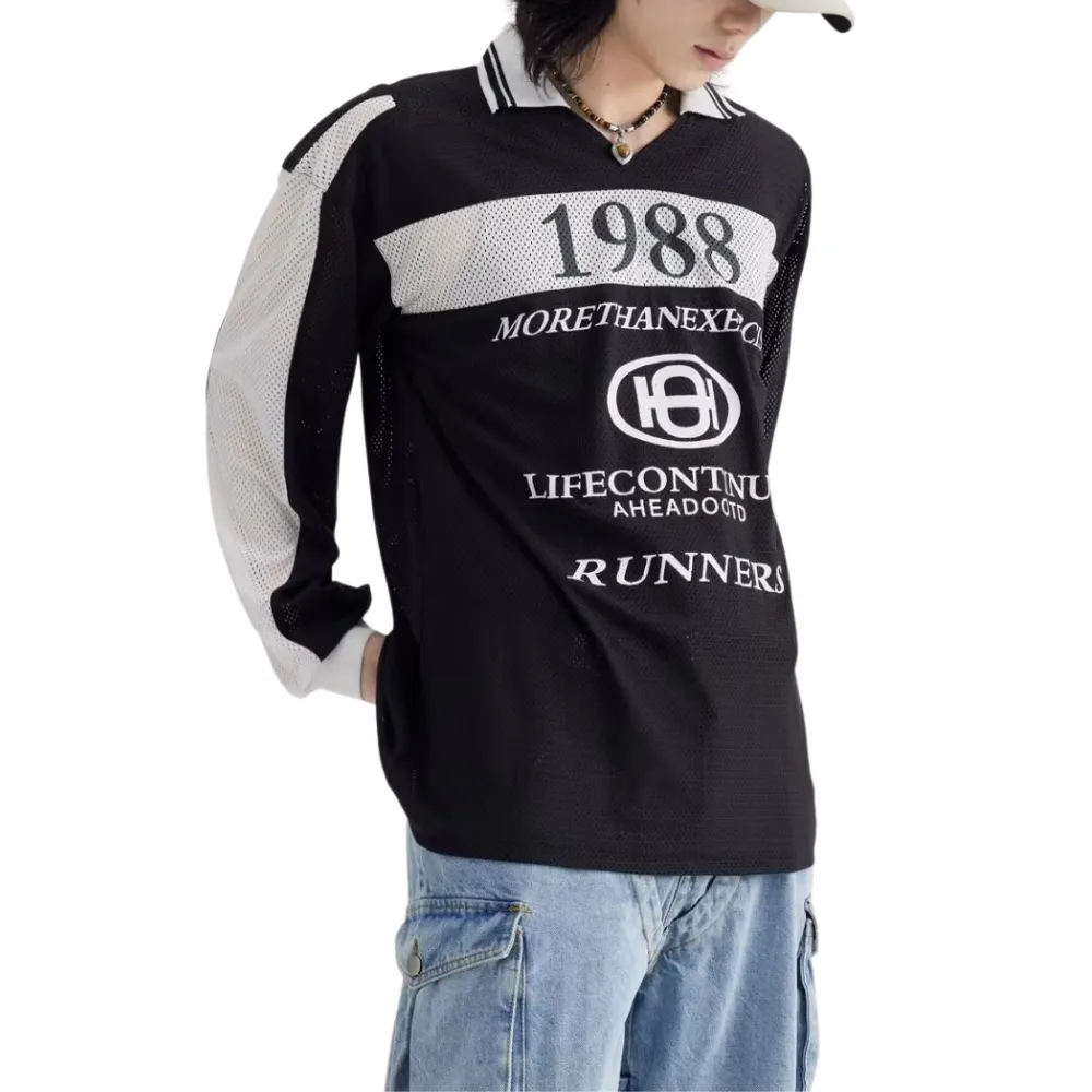 High Street Letter Hollow Stitch Sweatshirt