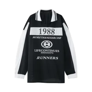 High Street Letter Hollow Stitch Sweatshirt
