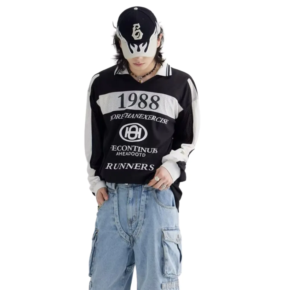 High Street Letter Hollow Stitch Sweatshirt