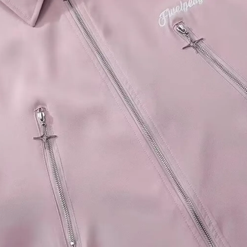 High Street Zipper Work Shirt