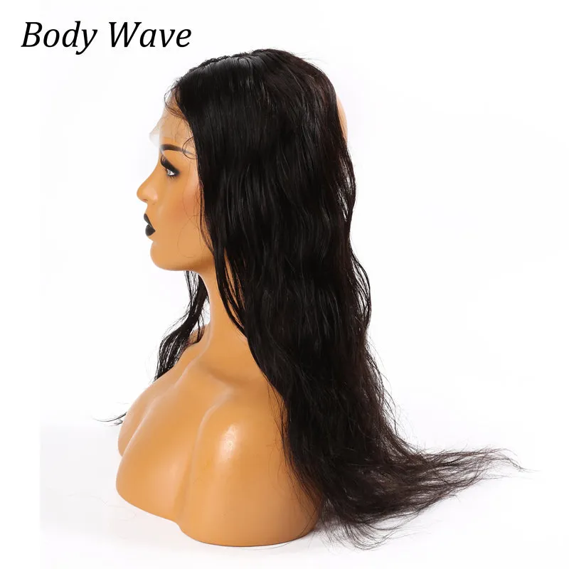 Human Hair 360 Lace Frontal Closure Body Wave Style