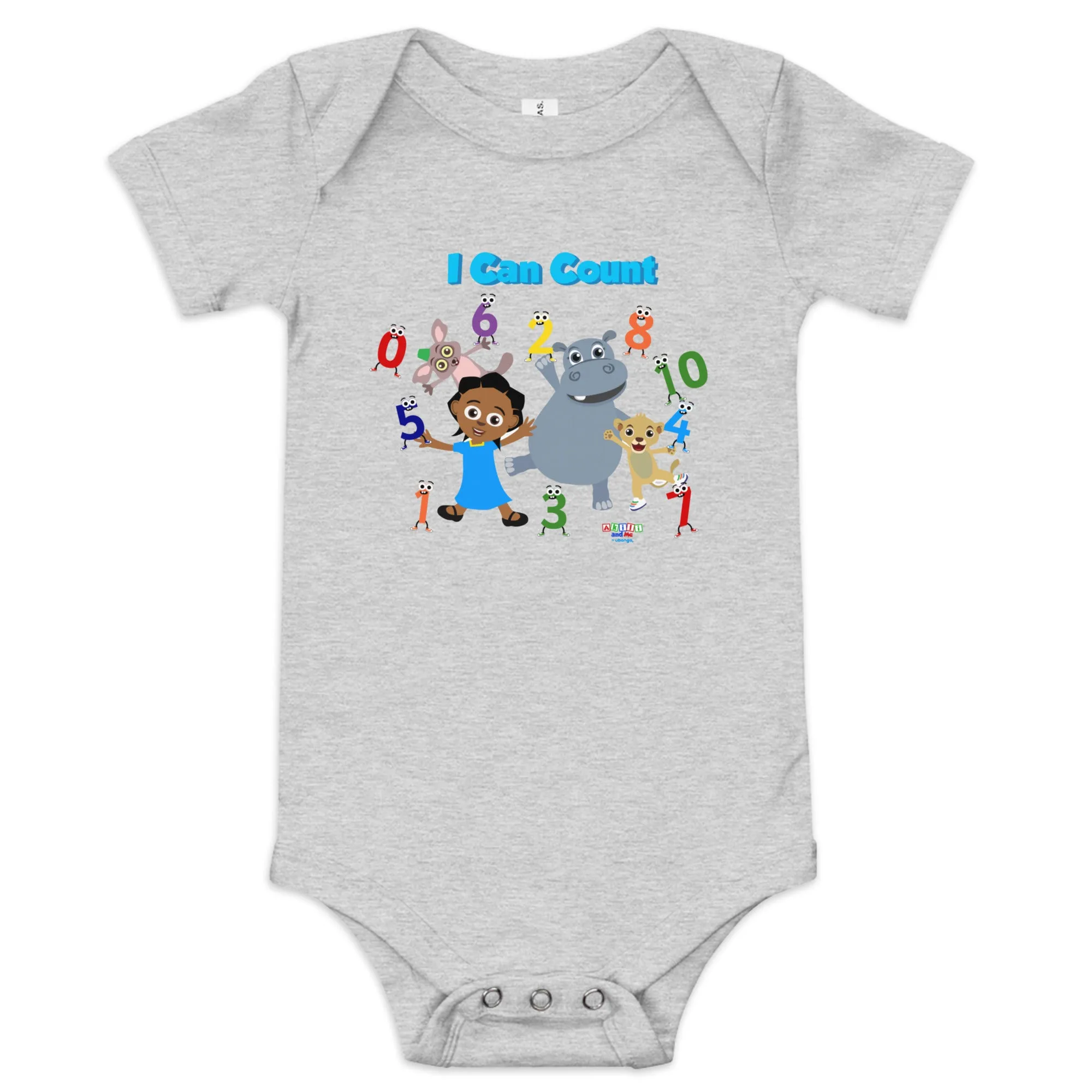 'I can count' Baby short sleeve one piece