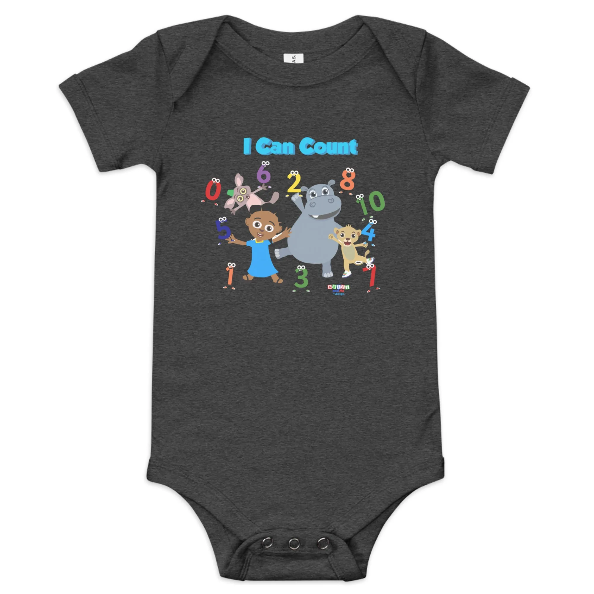 'I can count' Baby short sleeve one piece