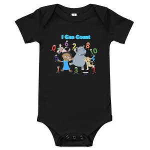 'I can count' Baby short sleeve one piece